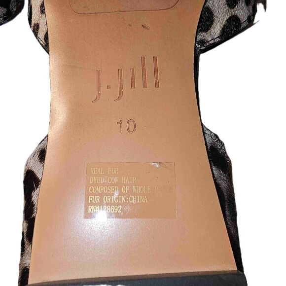 J Jill‎ Womens Leopard Mirabelle Dorsay Flats Shoes 10 - Picture 8 of 8